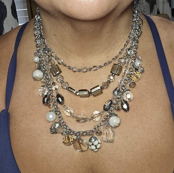 Vintage White House Black Market Beaded Necklace And Matching Bracelet Set - Picture 12 of 12